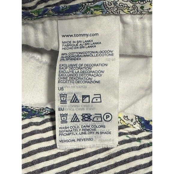 Tommy Hilfiger The Reade Bermuda Shorts Women’s Size 4 Seersucker Stripe - Picture 4 of 4